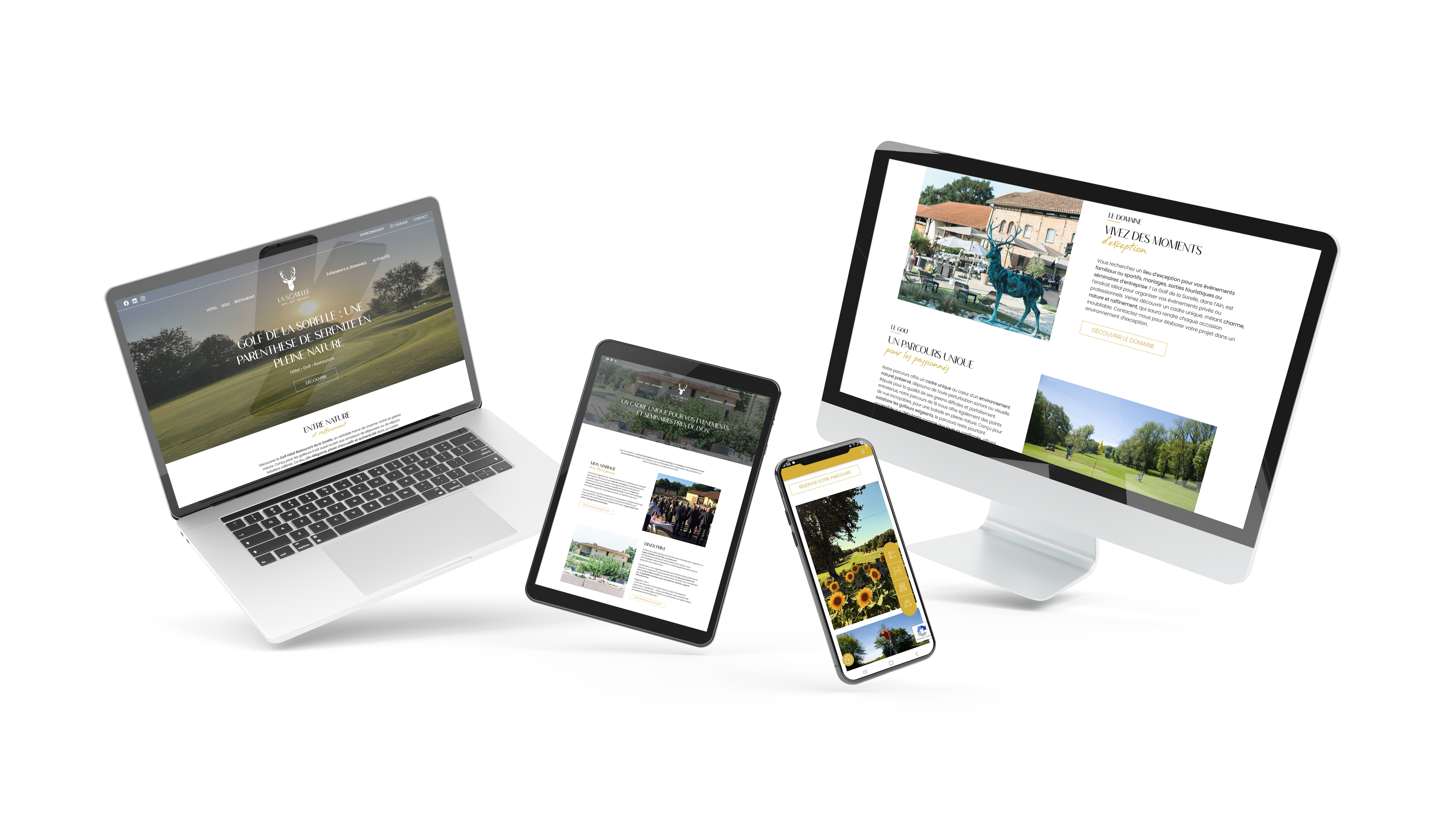 Mockup responsive Golf Sorelle